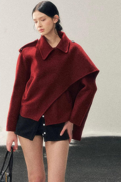 Eye-Catching Woolen Winter Coat