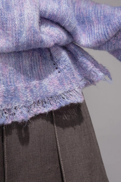 Monet Floral Wool Pullover Top