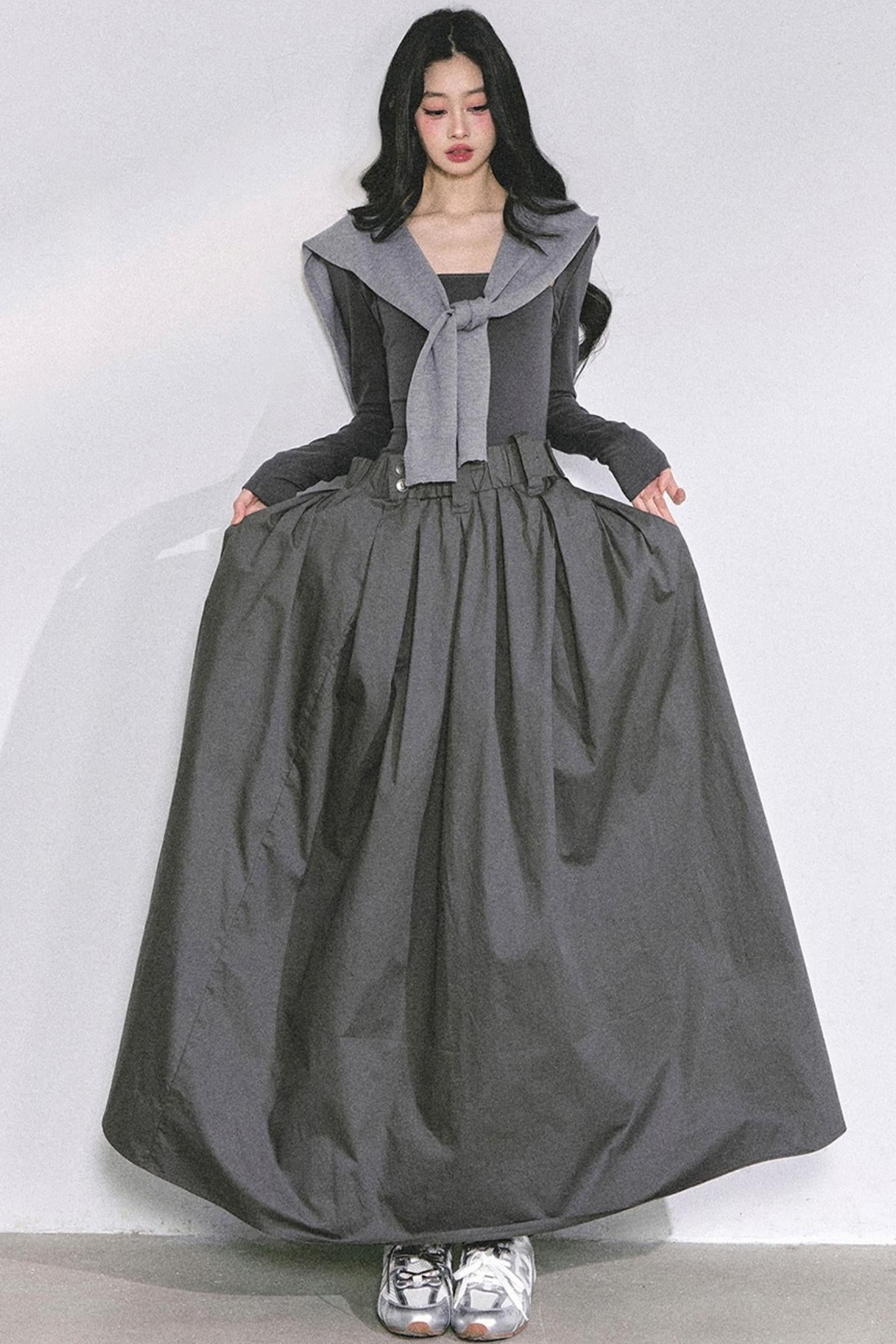 French Slimming Long Dress