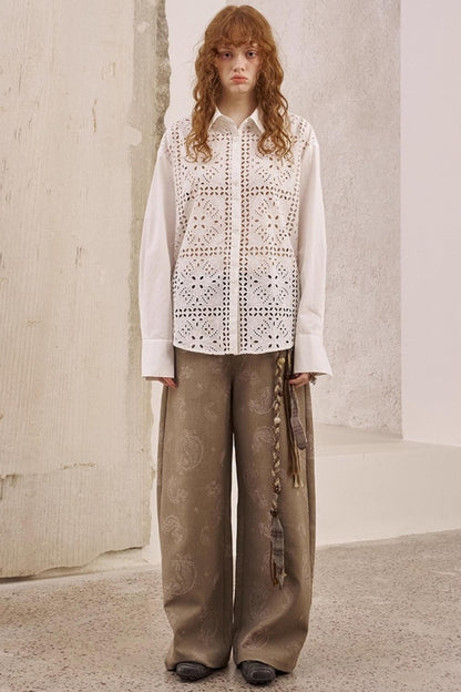 White Long-Sleeved Shirt