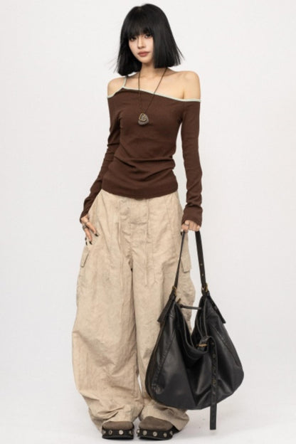 Spicy Asymmetrical Off-Shoulder Top