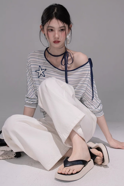 Starfish Off-Shoulder Tee