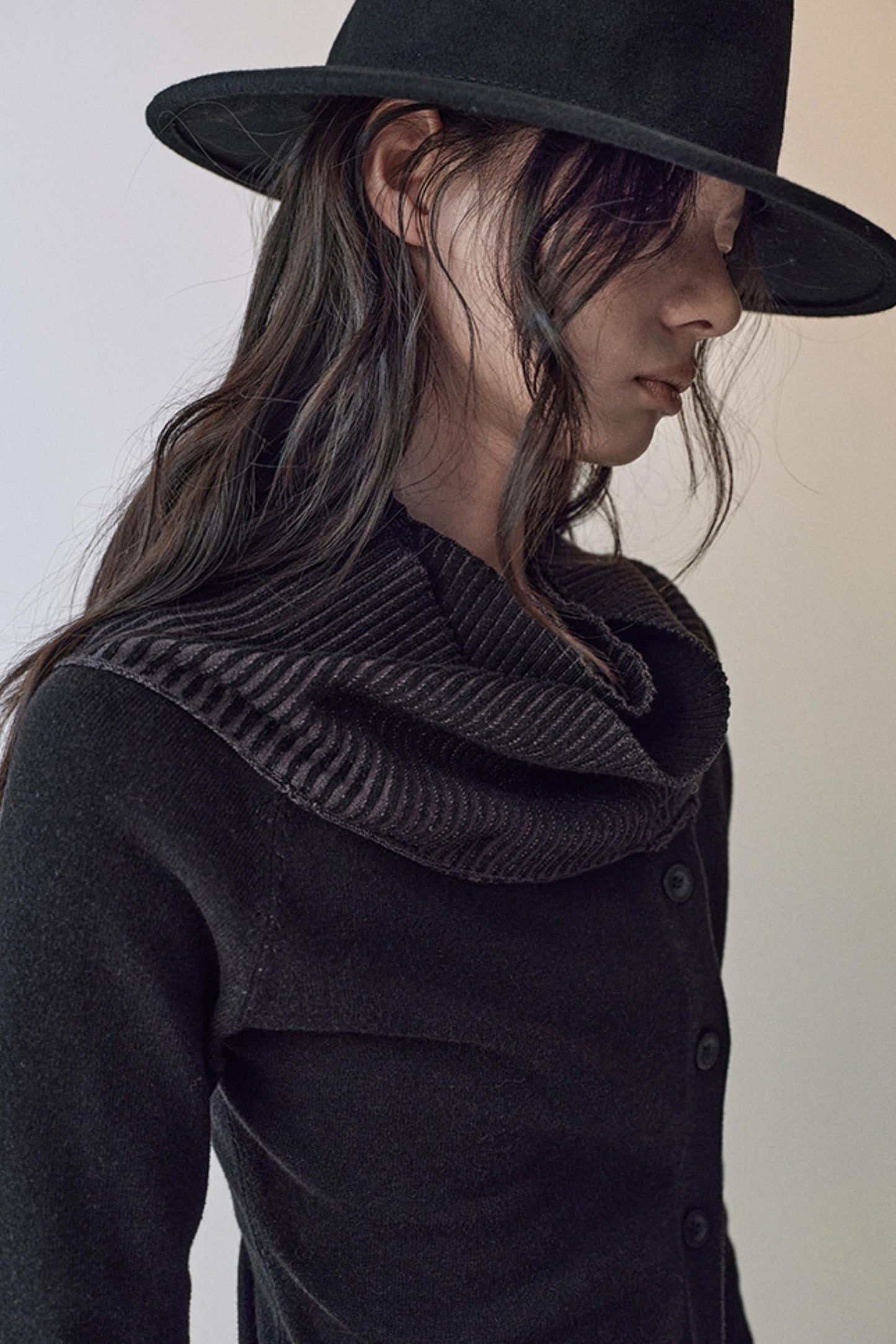 Light And Shadow One-shoulder Top