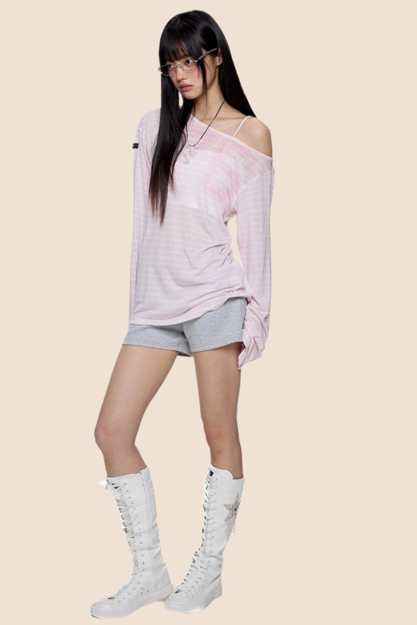 Slant Shoulder Sun Tee