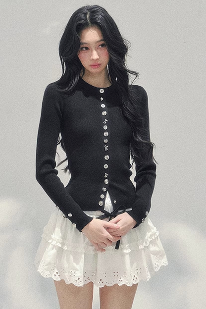 Spring White Half-Skirt