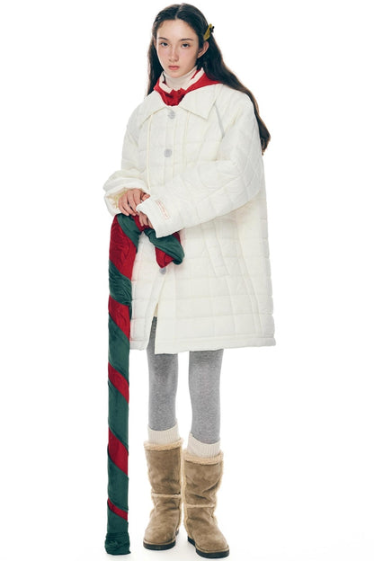 Light Quilted Mid-Length Coat