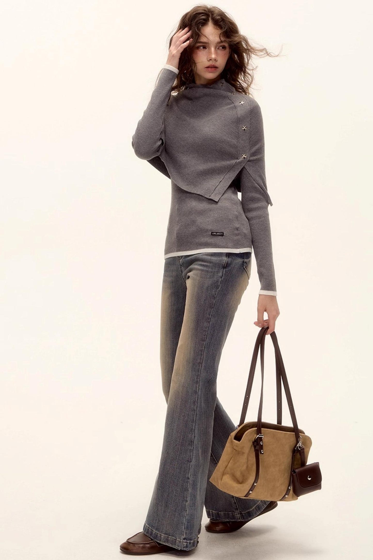 Wool Color-Block Top Set