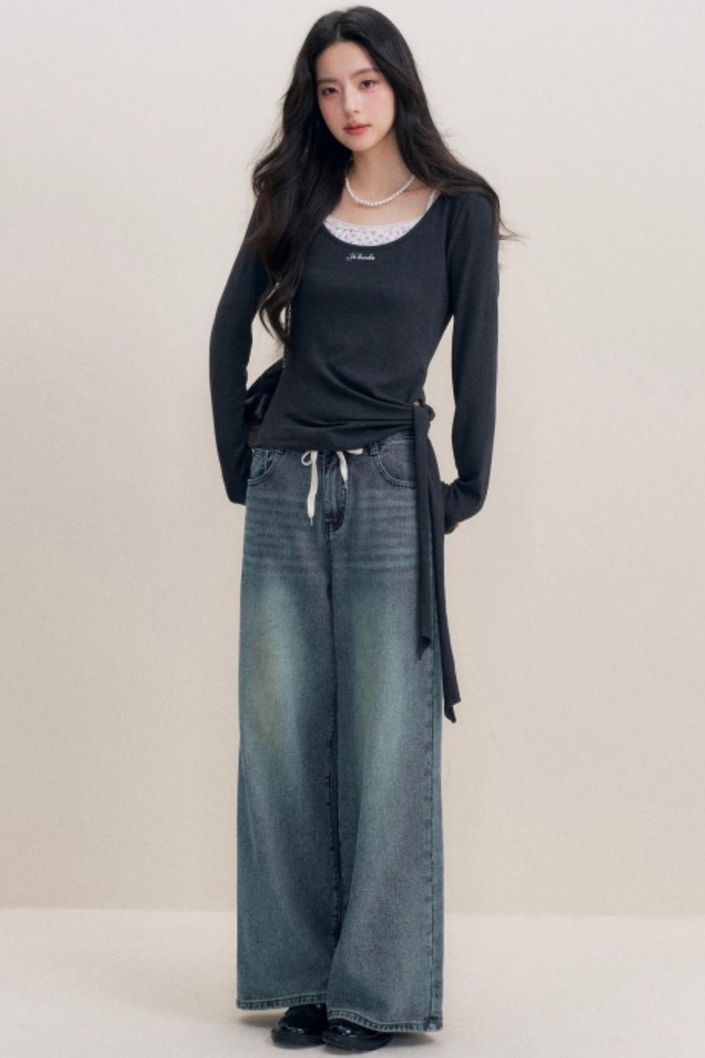 Lace Trim Patchwork Top