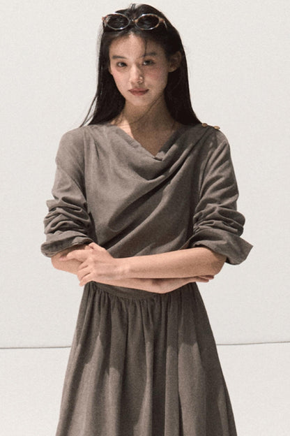 The Moon Swing Collar Dress