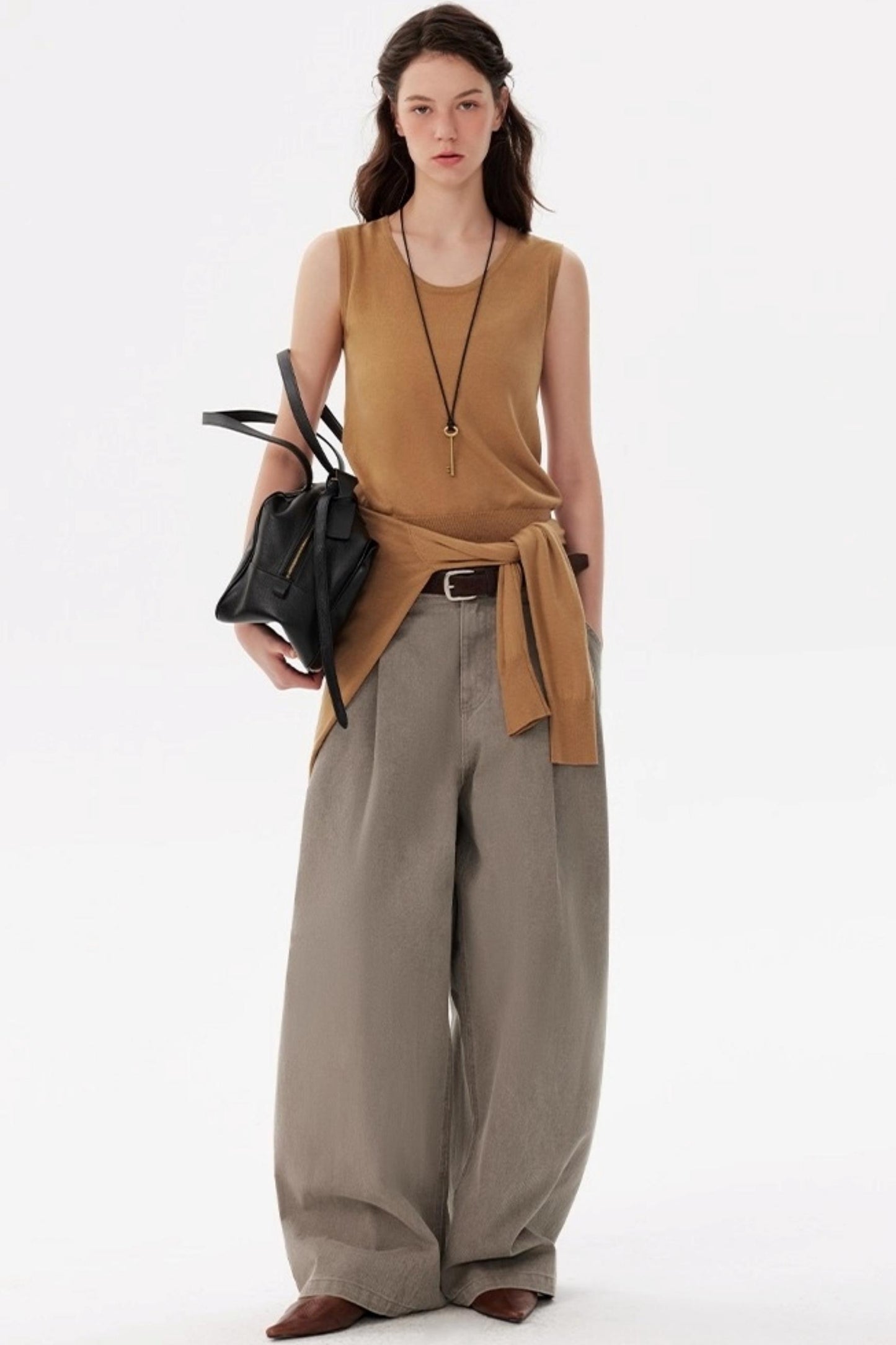 Maillard Knitted Cardigan & Vest Set-Up