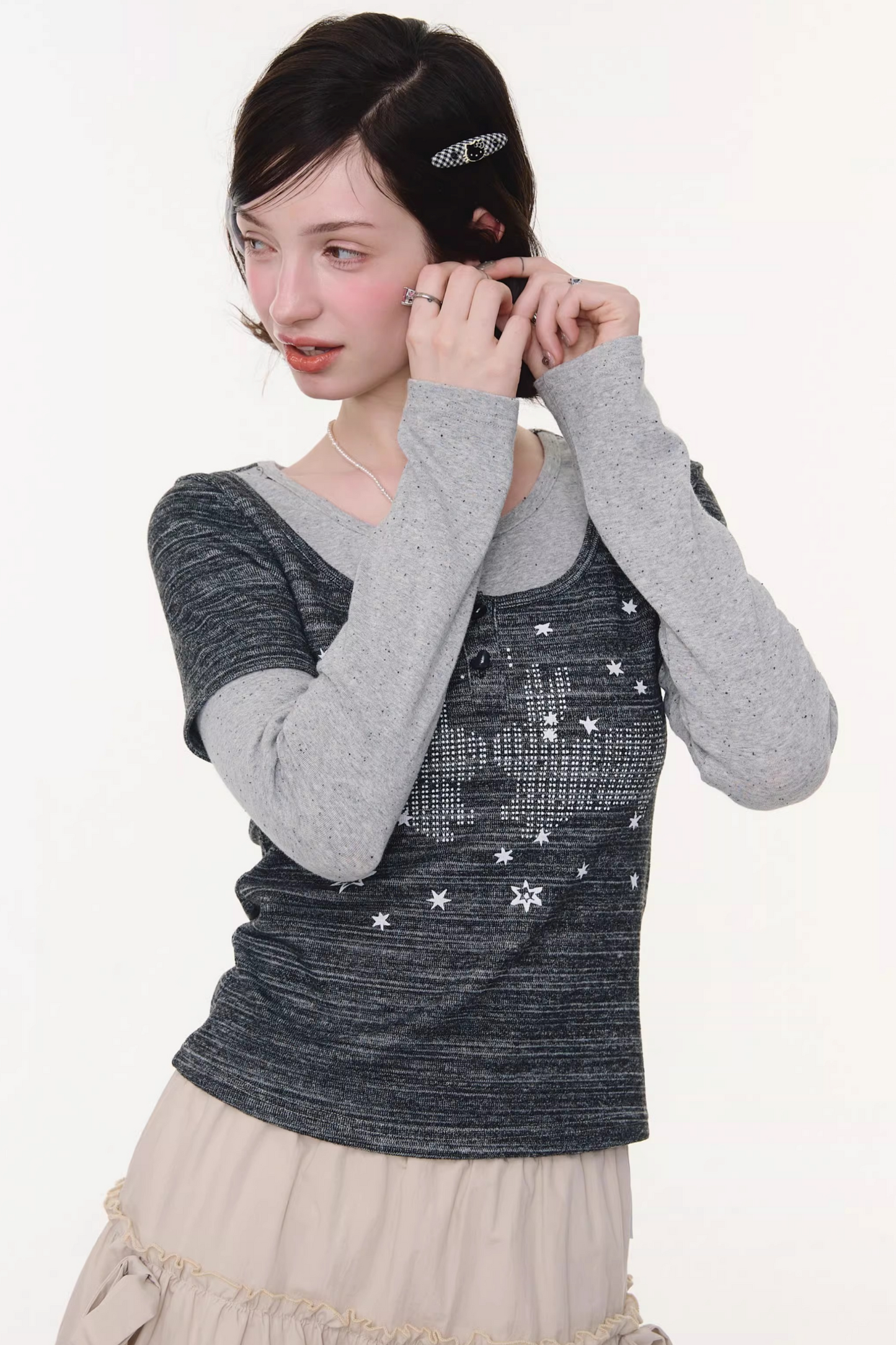 Starry Night Retro Top