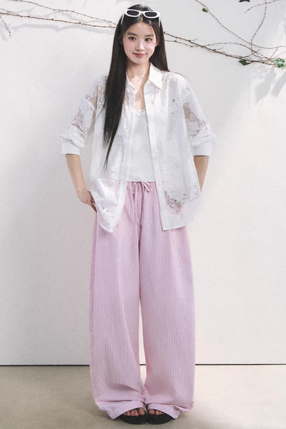 French Love Lace Shirt
