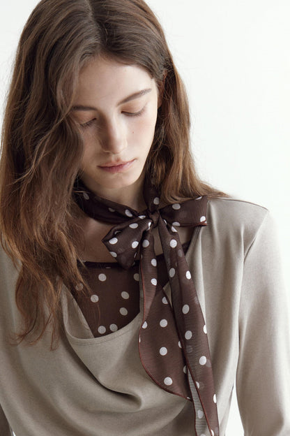 Brown Tone Polka Dot T-Shirt