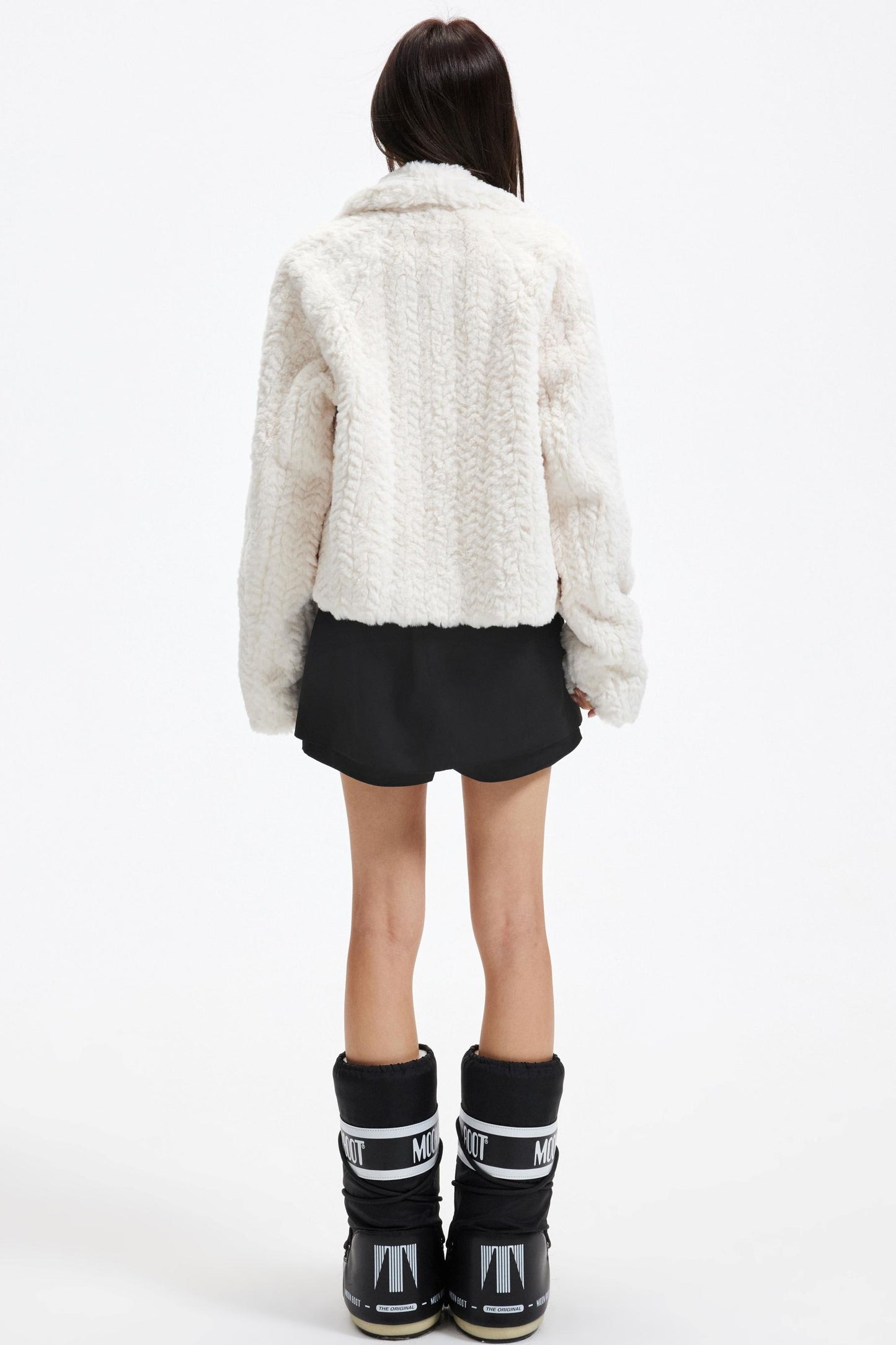 Retro Imitation Suede Skirt