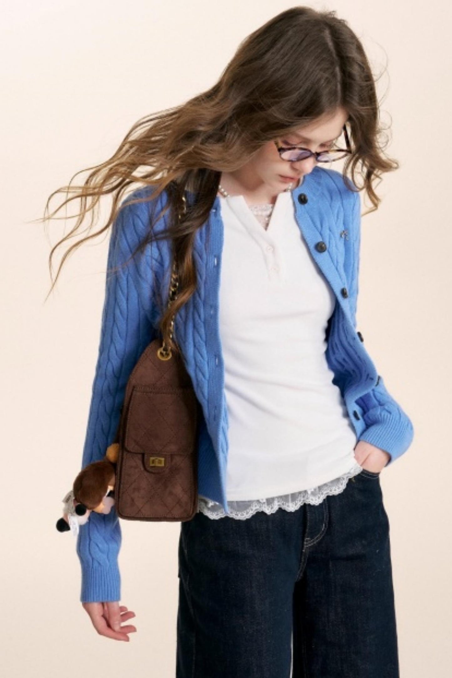 Winter Leopard Knit Cardigan