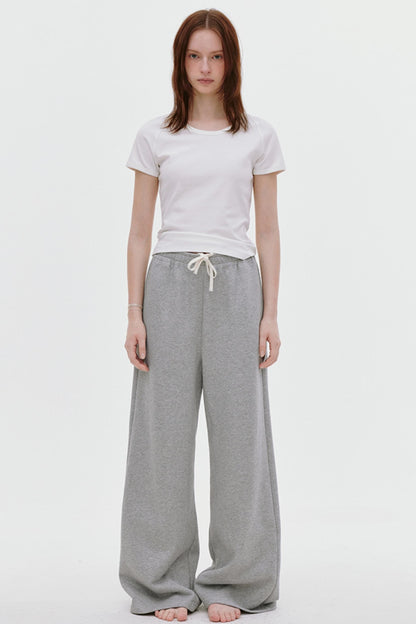Sporty Split-Leg Pants