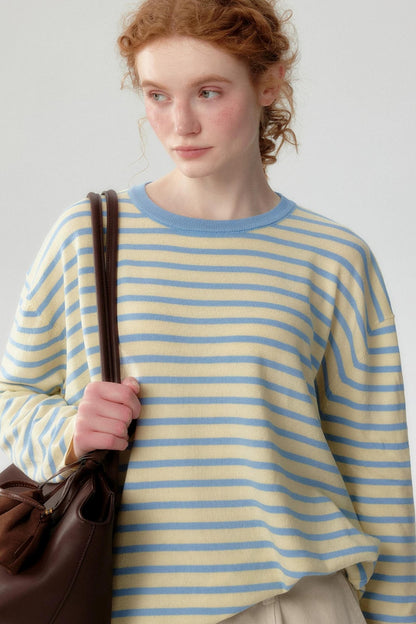 Sea Salt Striped Knit Sweater