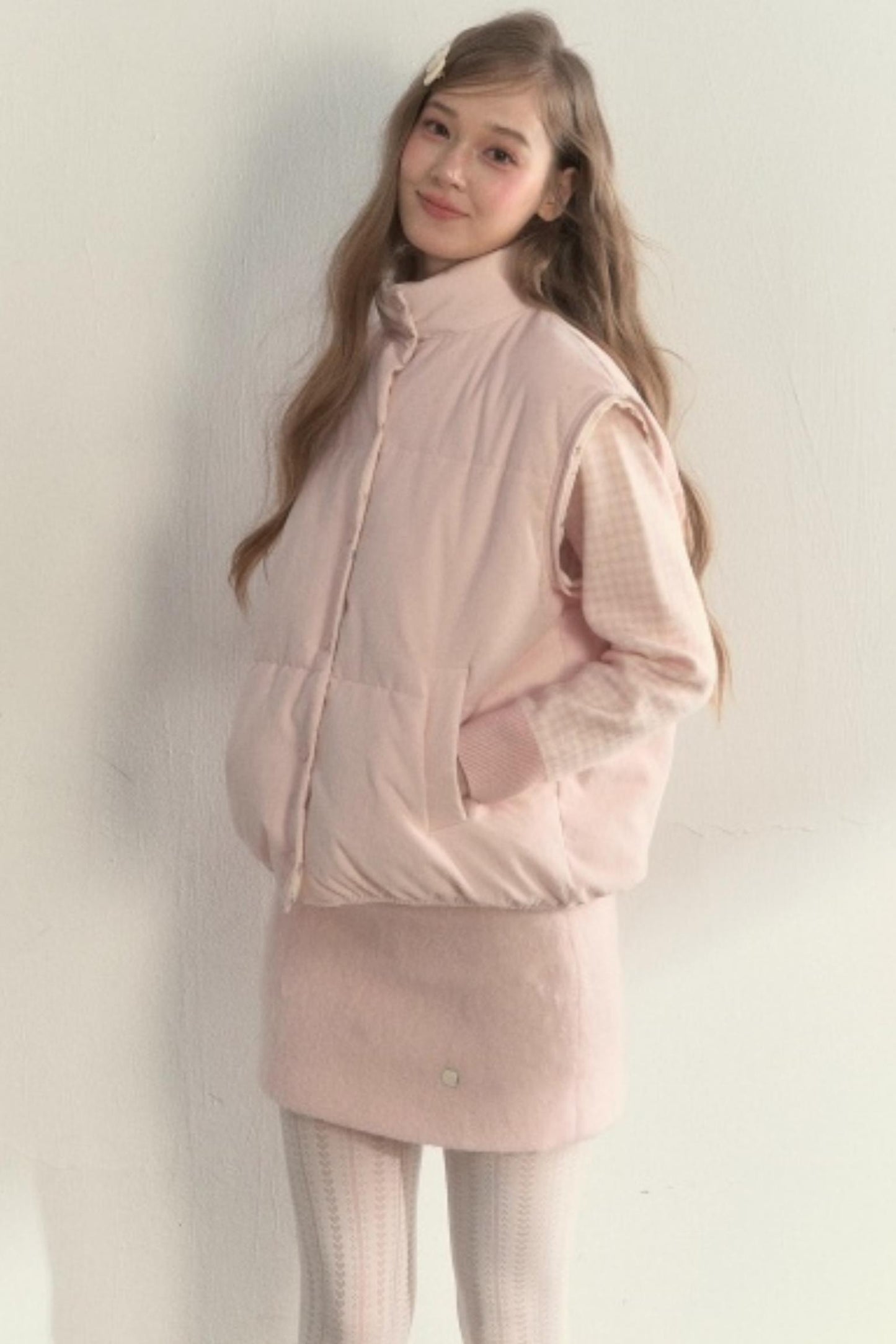 Corduroy Floral Reversible Jacket Set-Up