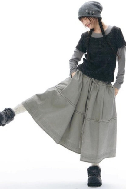 Handmade Gray Knit Beanie