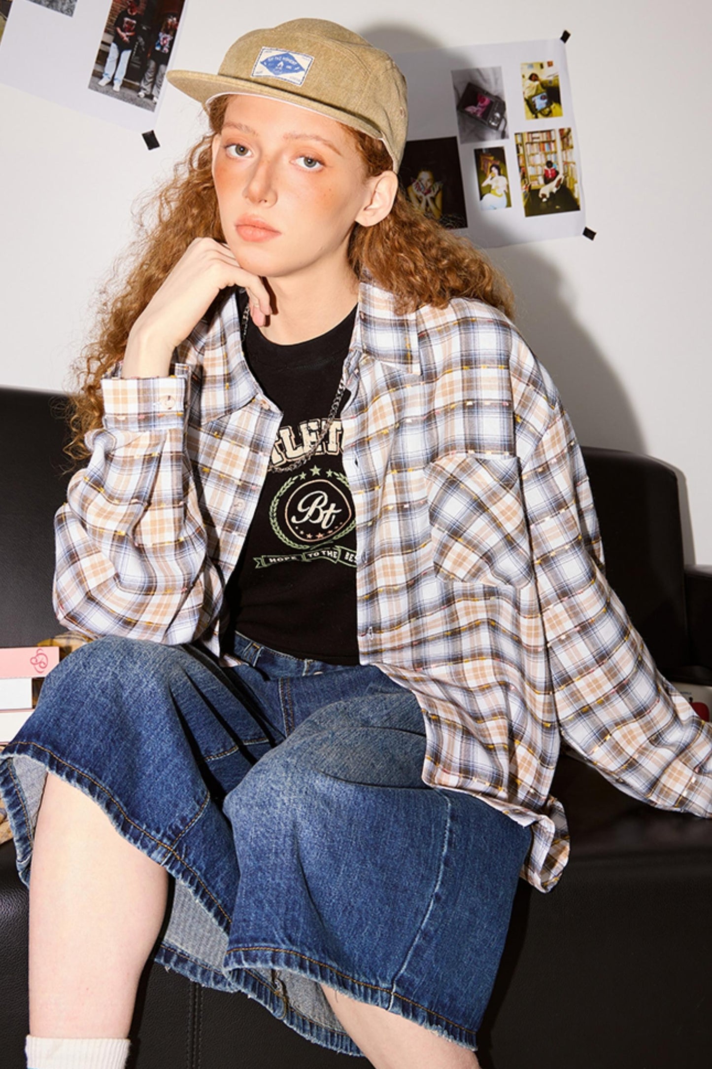 Retro Loose Check Shirt