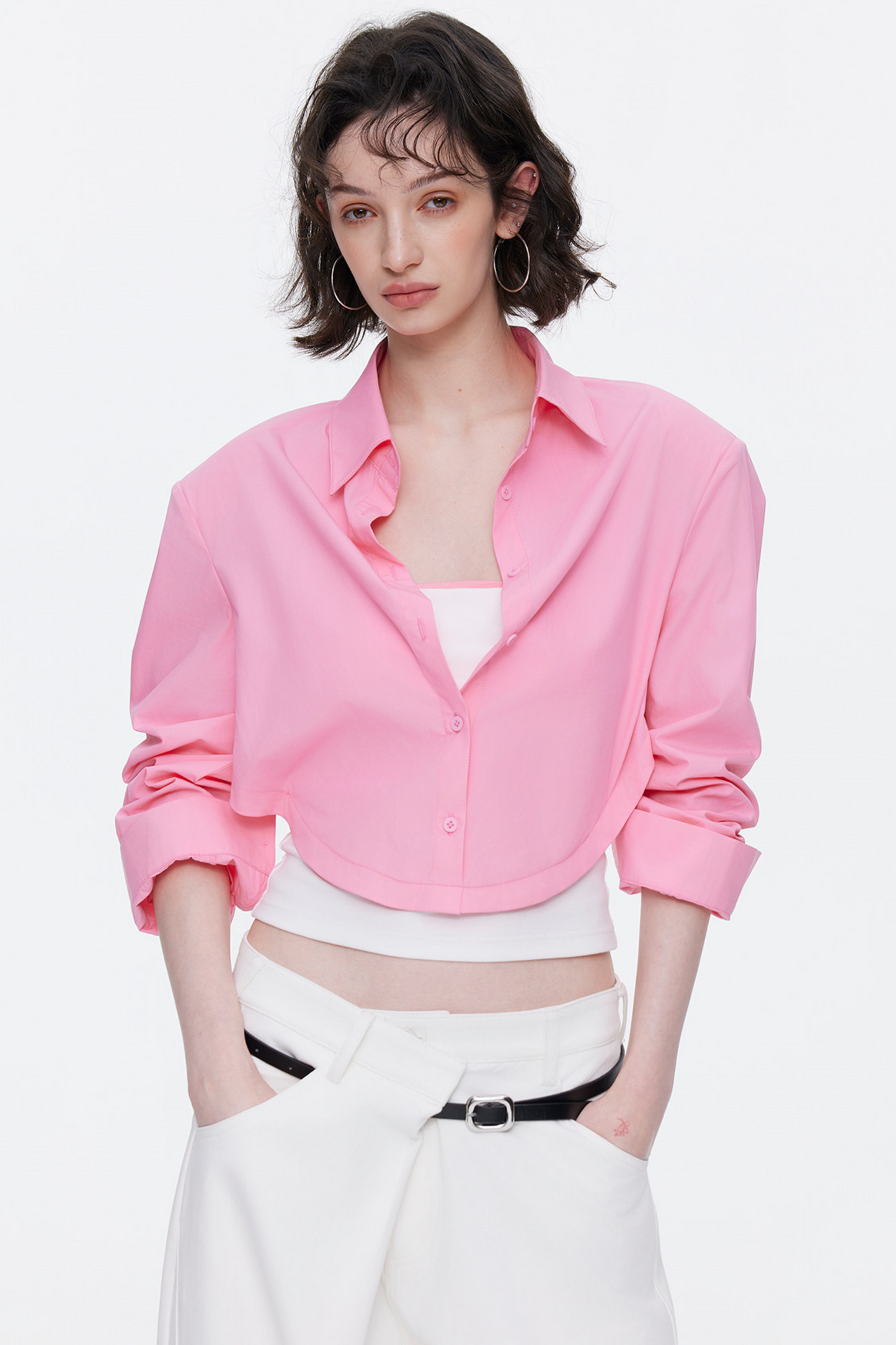 Oversized Contrasting Color Top Set-Up