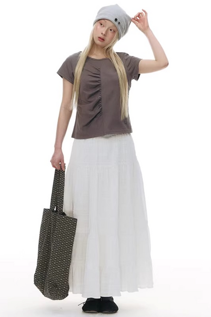 와플 니트 버튼 모자