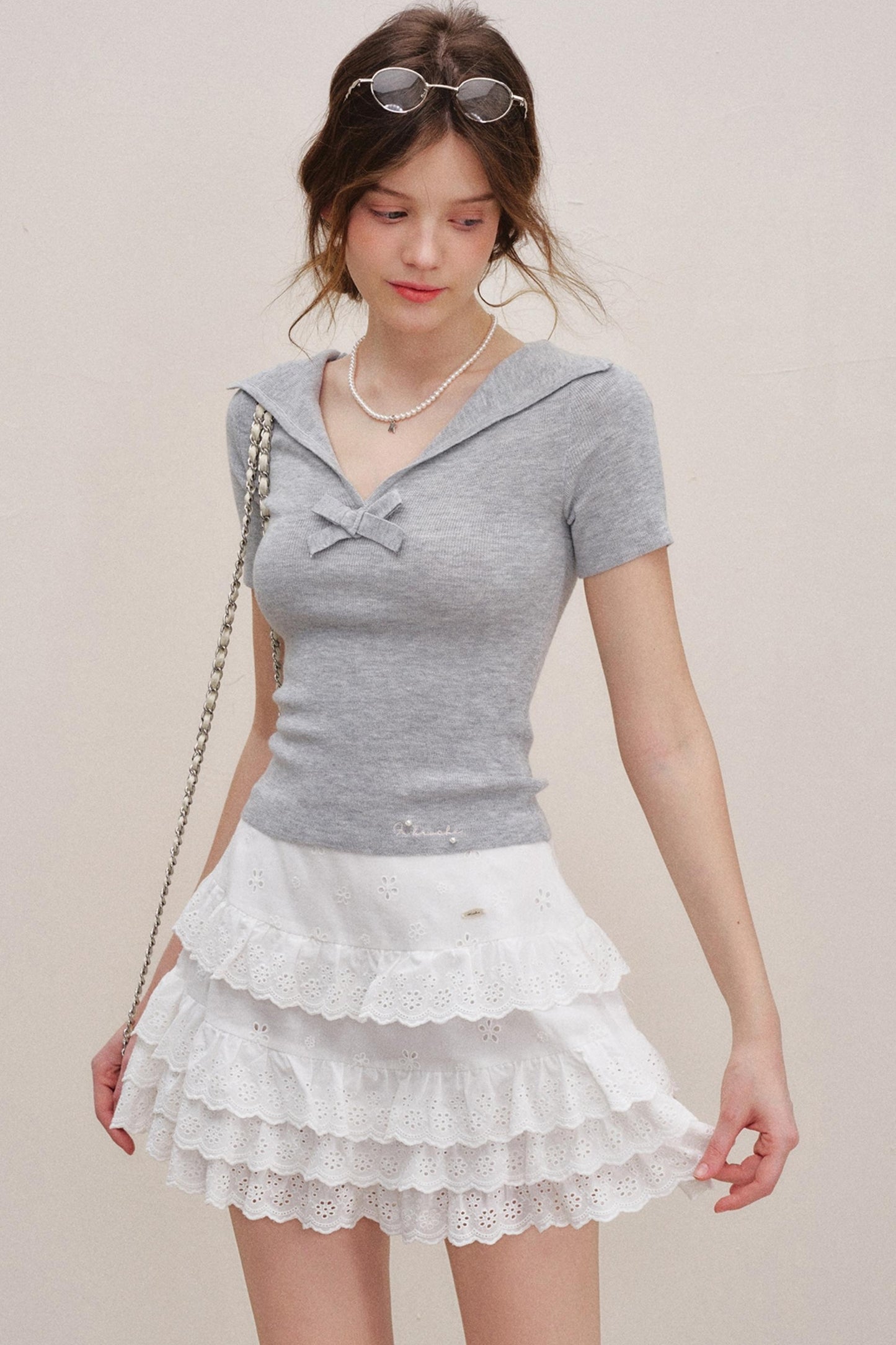 Floral Lace Cake Skirt