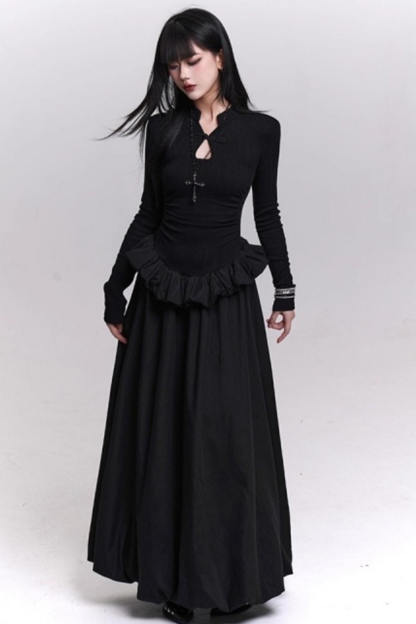 Ghost Girl Gray Knit Dress