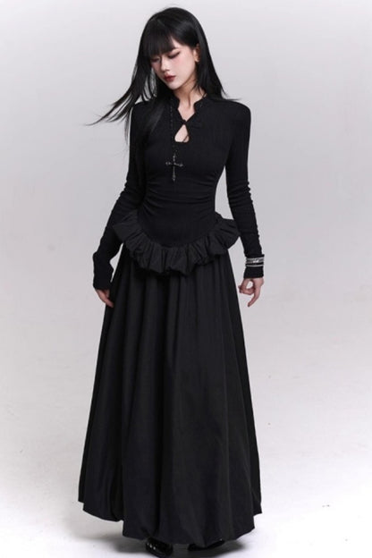 Ghost Girl Gray Knit Dress