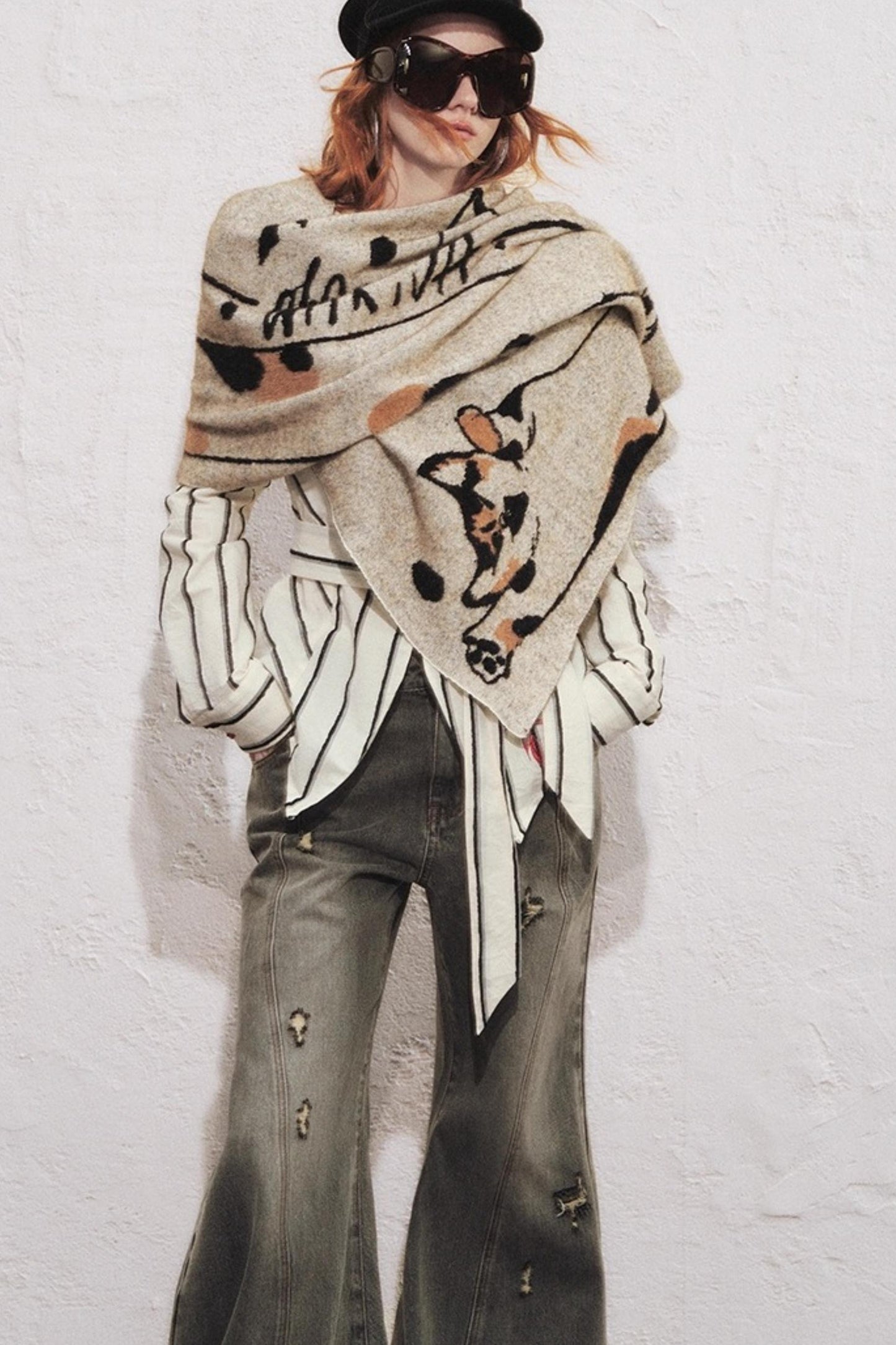 Embroidered Slim Striped Shirt