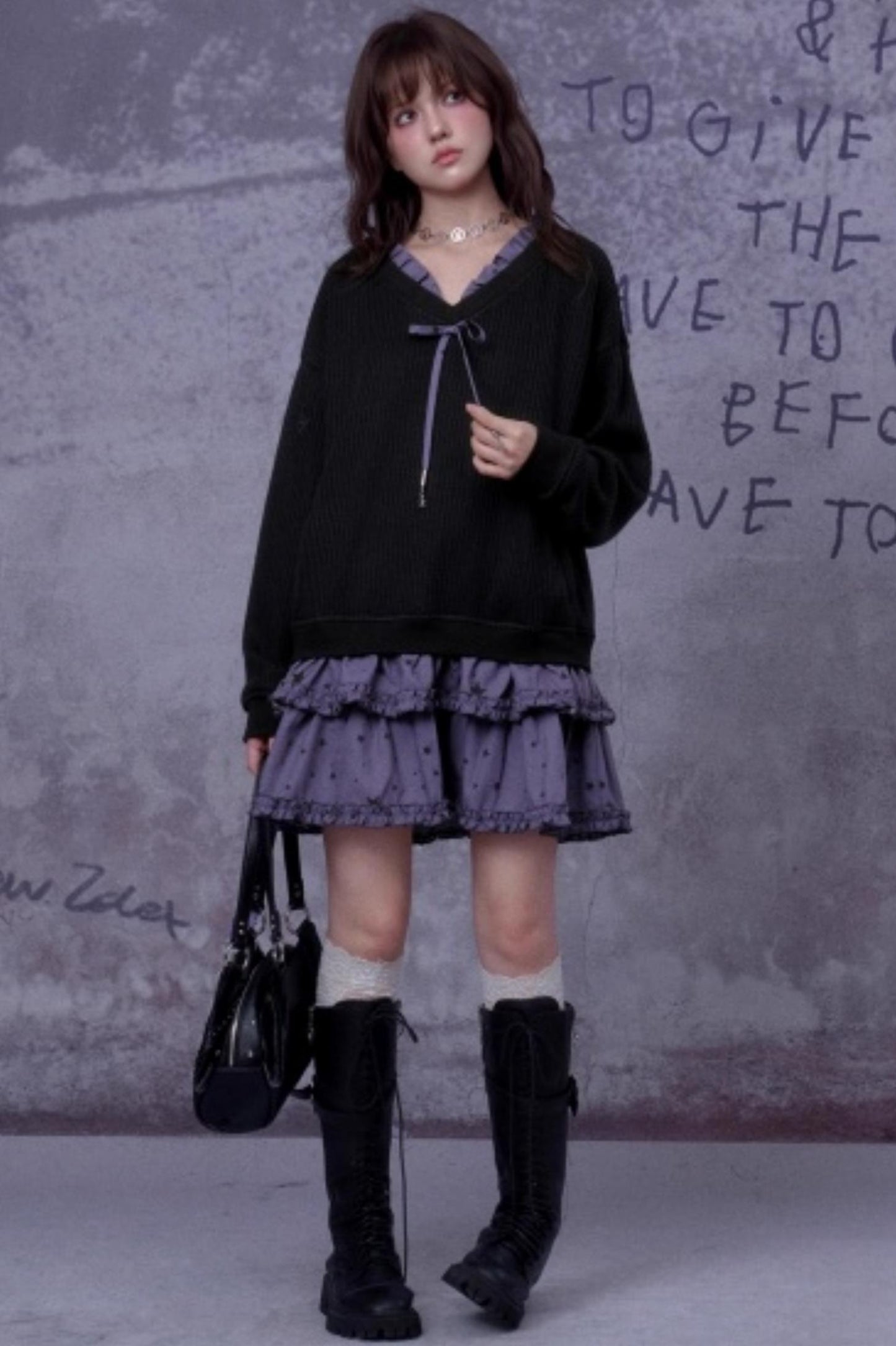 Patchwork Knitted Dress