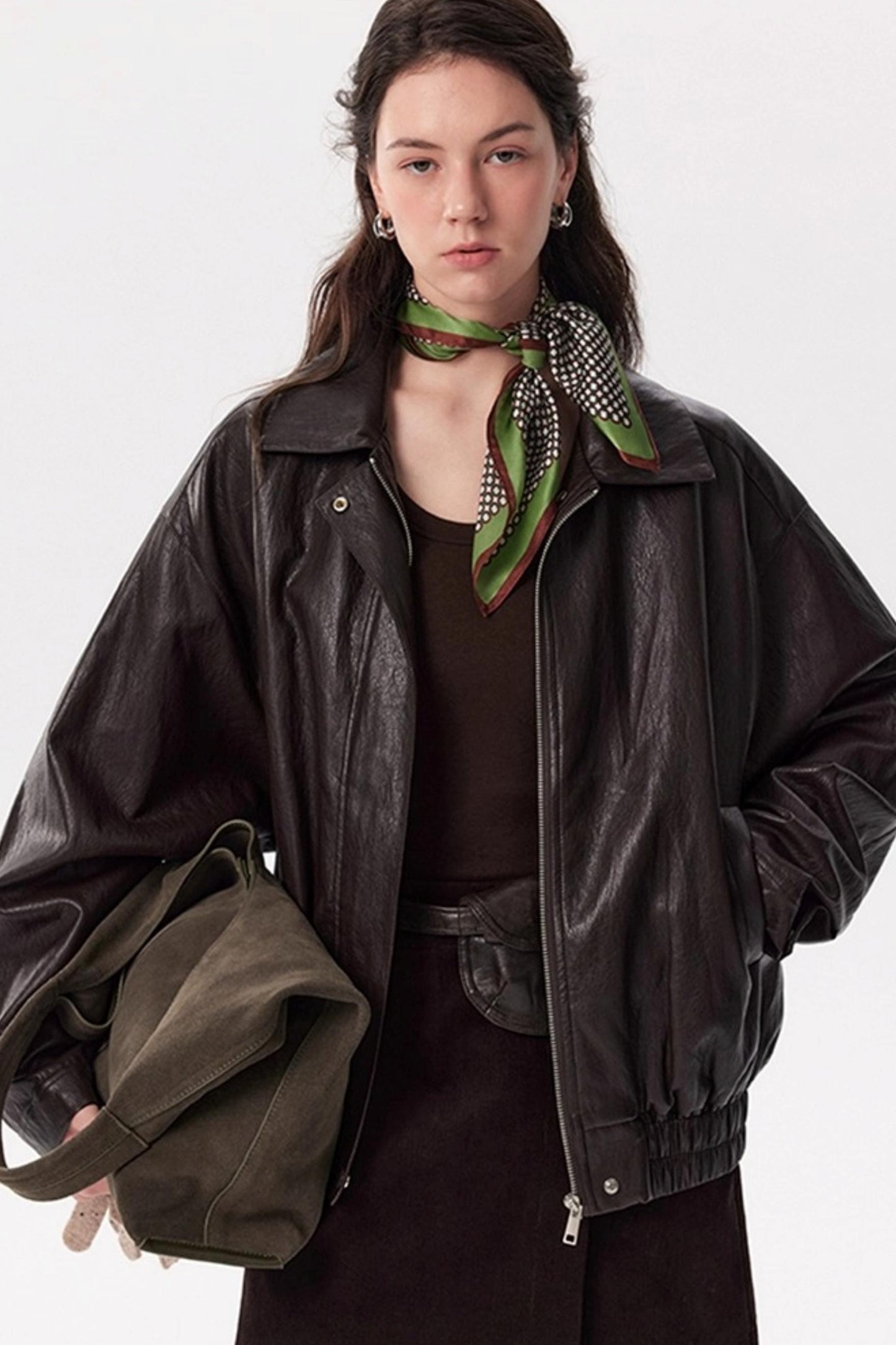 Caramel Wax PU Leather Jacket