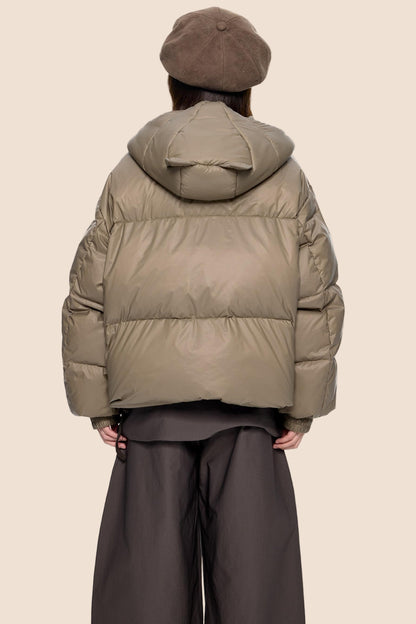 Winter White Short Down Jacket