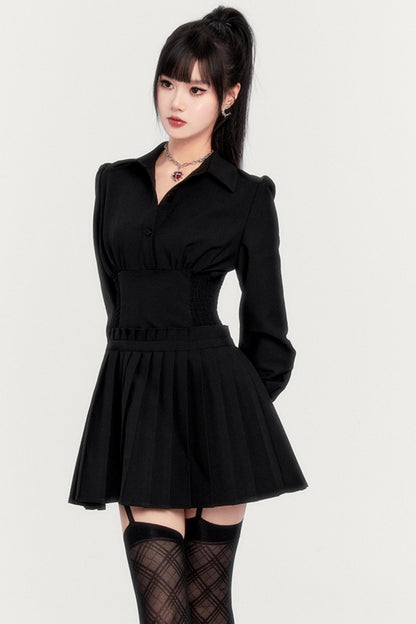 Versatile Commuting Pleated Dress