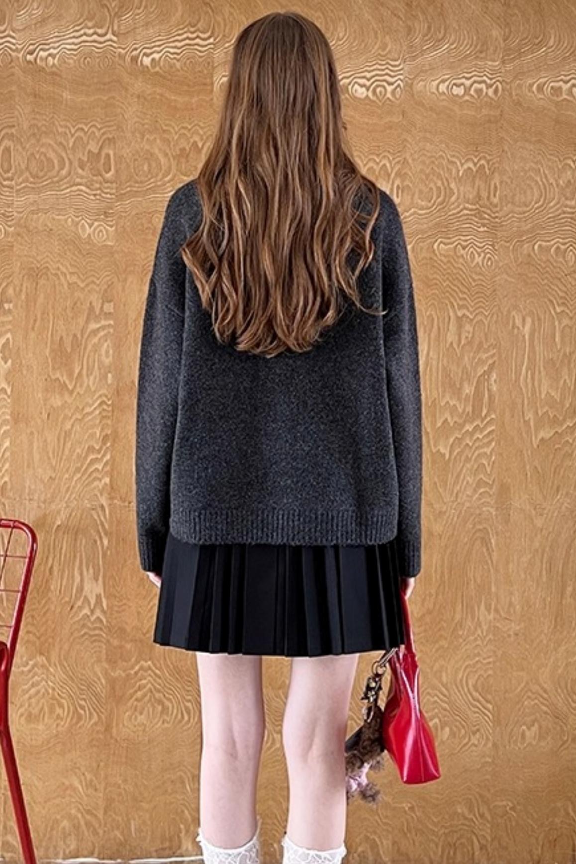 Puppy Jacquard Cloud Sweater