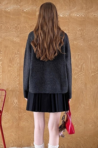 Puppy Jacquard Cloud Sweater