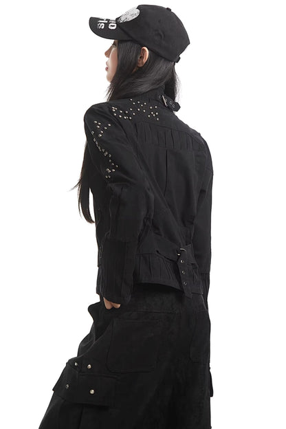 Army Green Rivet Jacket