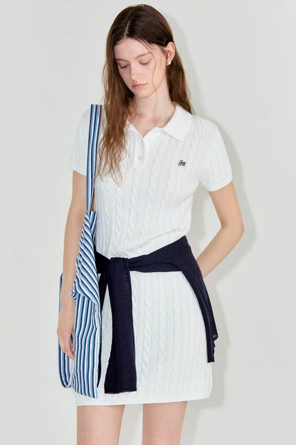 Cotton Knit Polo Set-Up