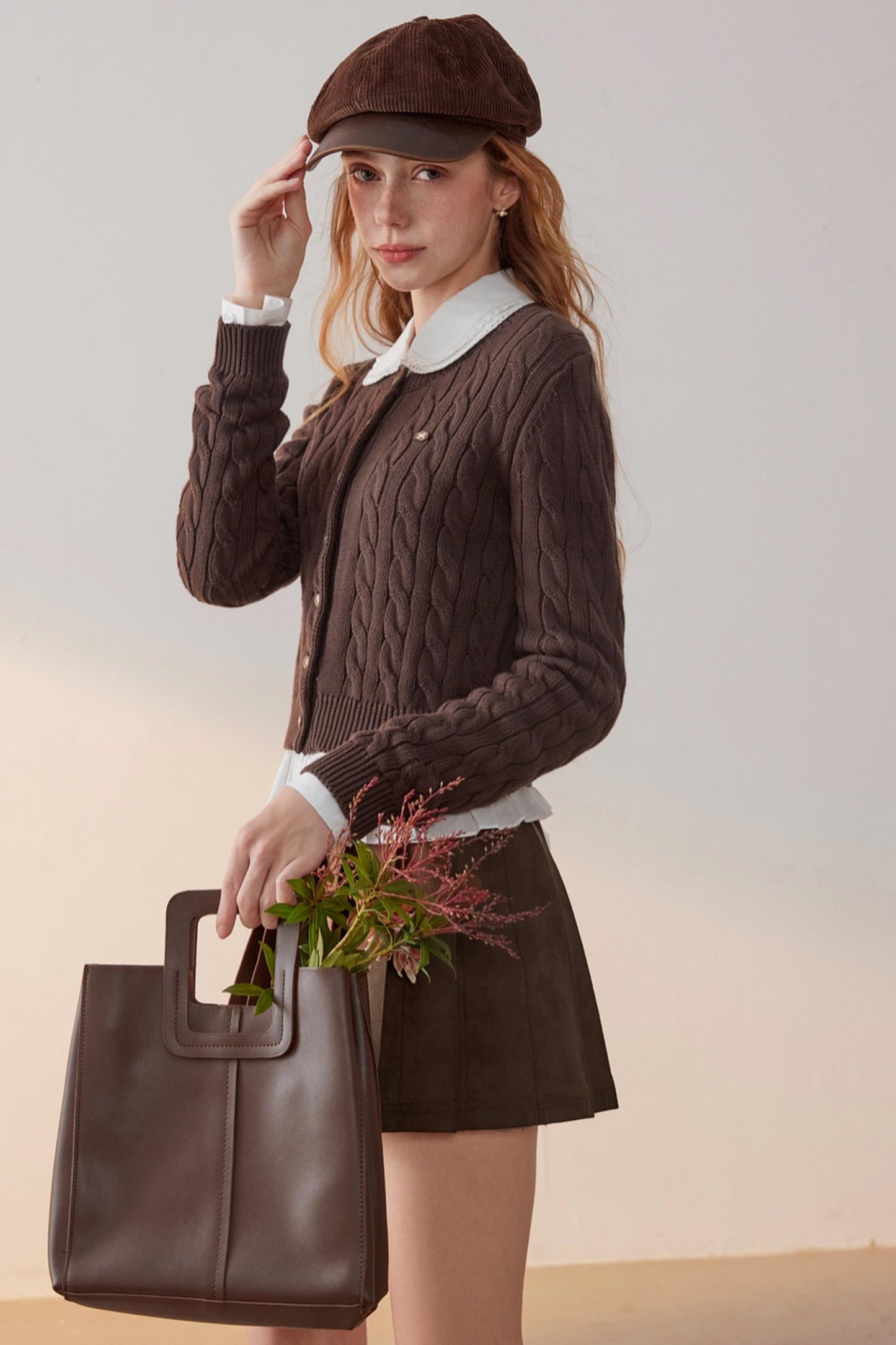 Metal Buckle Knitted Sweater