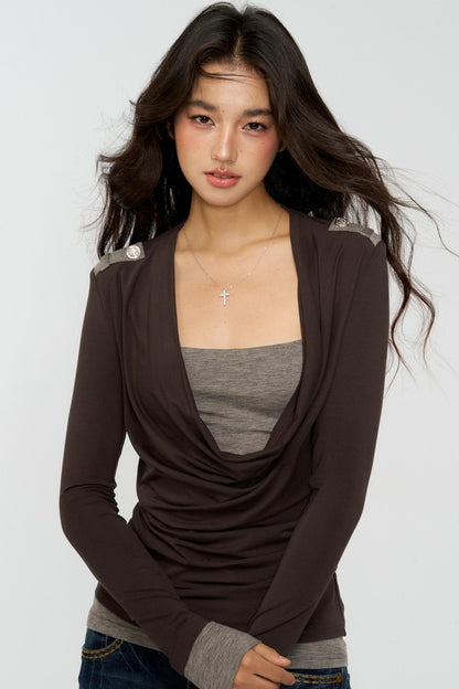 Swing Collar Vintage Layering Top Set