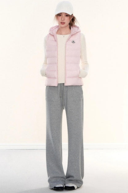 Lapel Fleece Slim Sweatshirt Jacket Set-Up