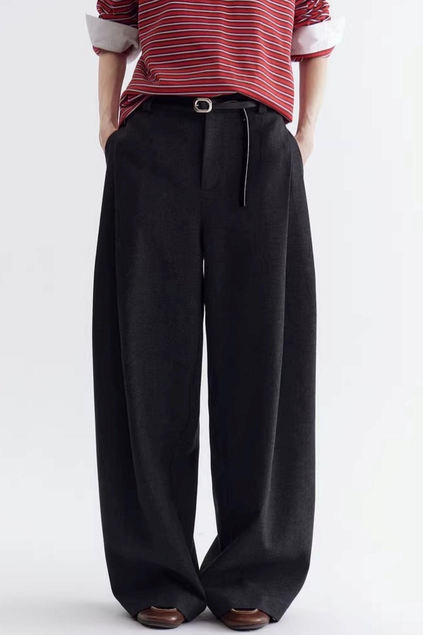 Pleated Draped Trousers