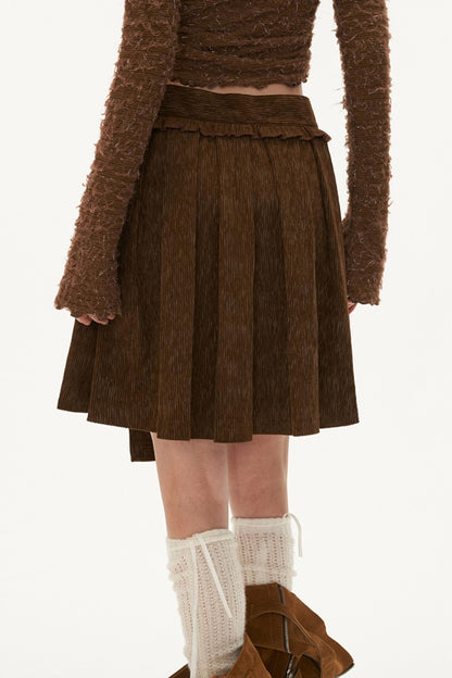 Autumn Temperament Pleated Skirt