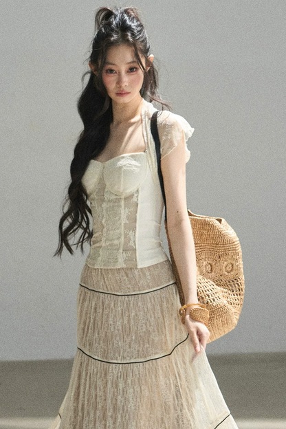 Lace Moonlit Rose Top