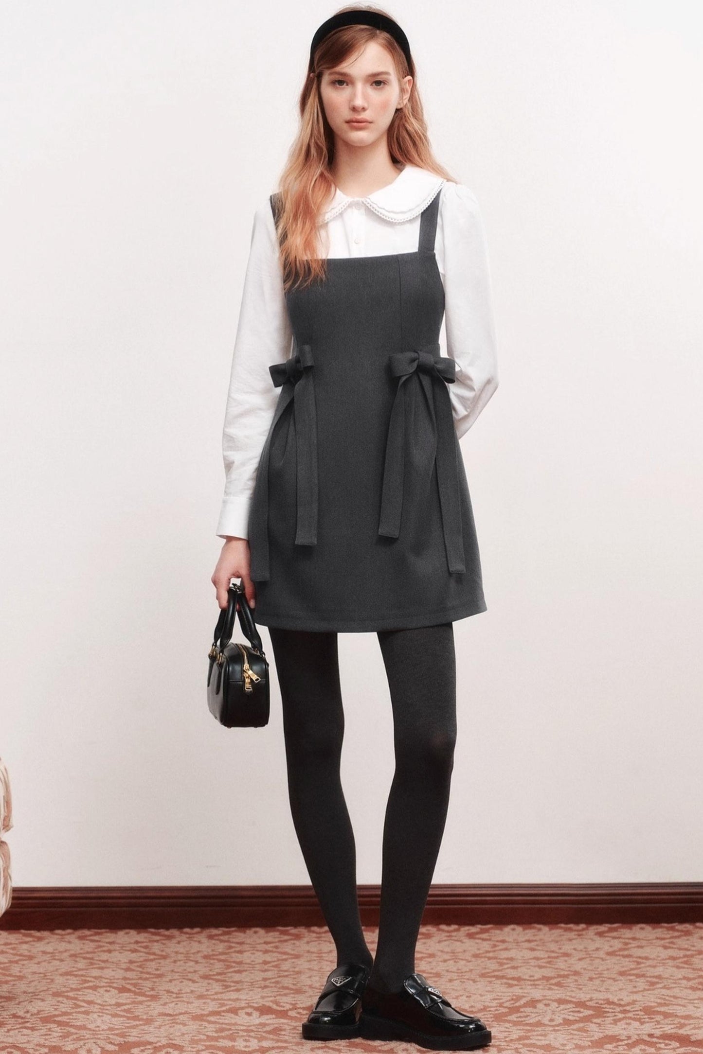 Bow Webbing Design Slip Dress