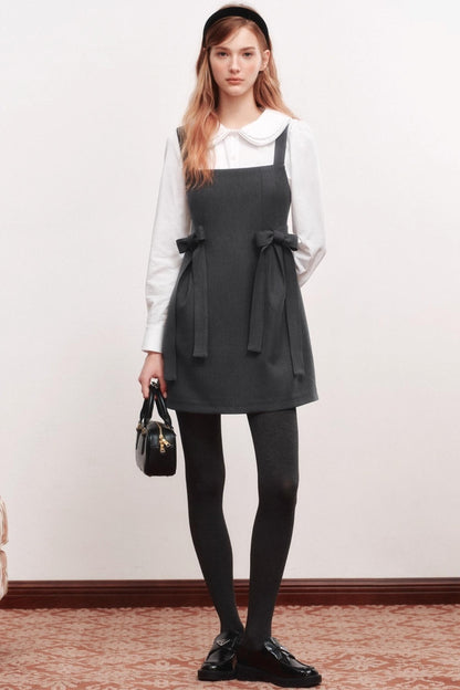 Bow Webbing Design Slip Dress