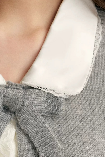 아카데미 돌 칼라 니트 세트업