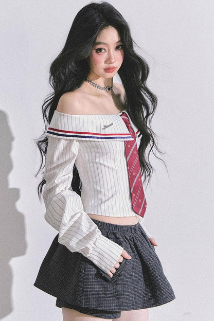 Slimming Striped Waist Top