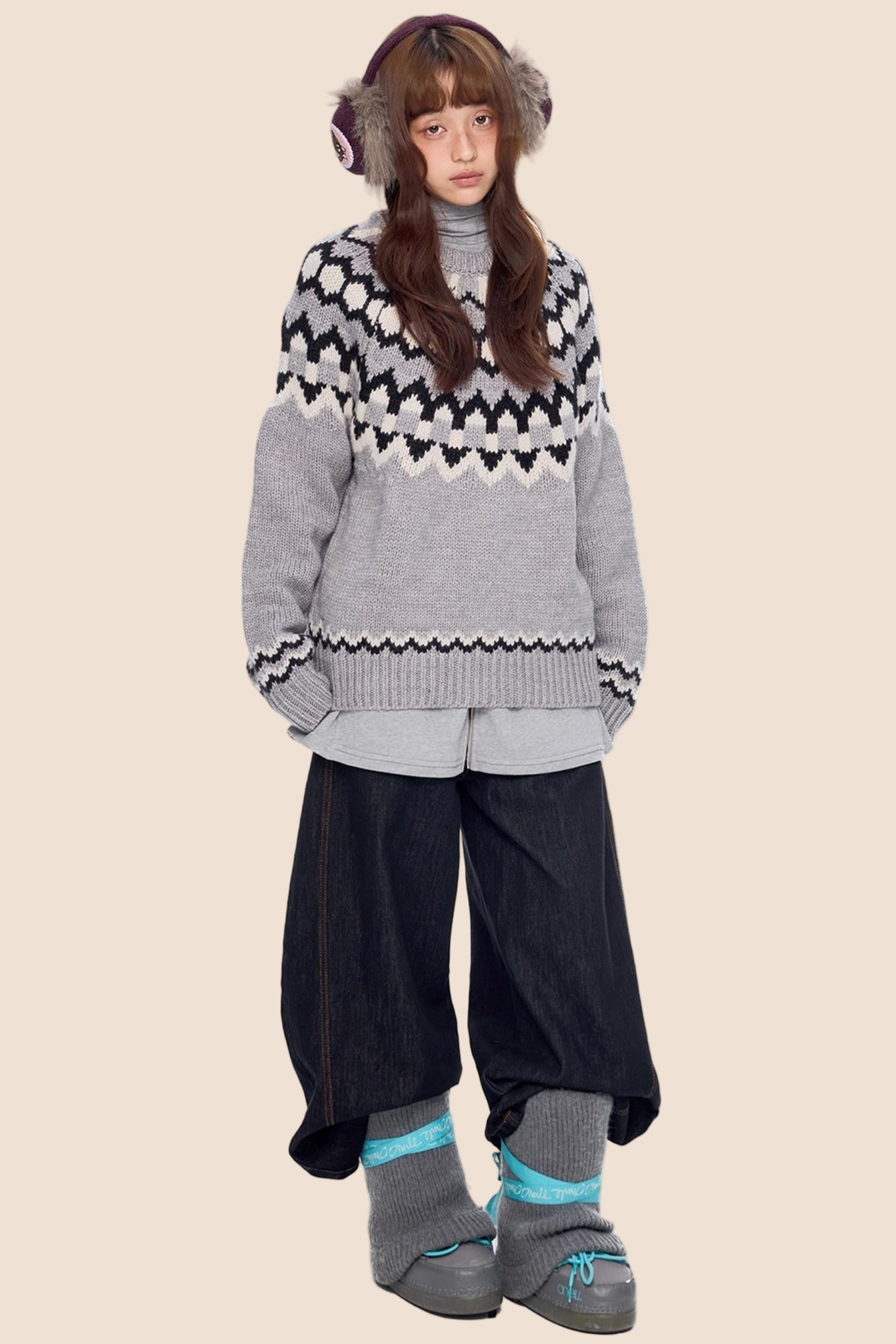 Fair Isle Knit Sweater