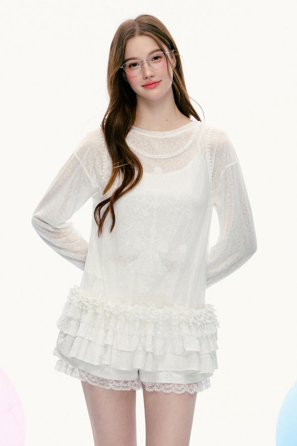 Vintage Sleeveless Layered Top Set-Up